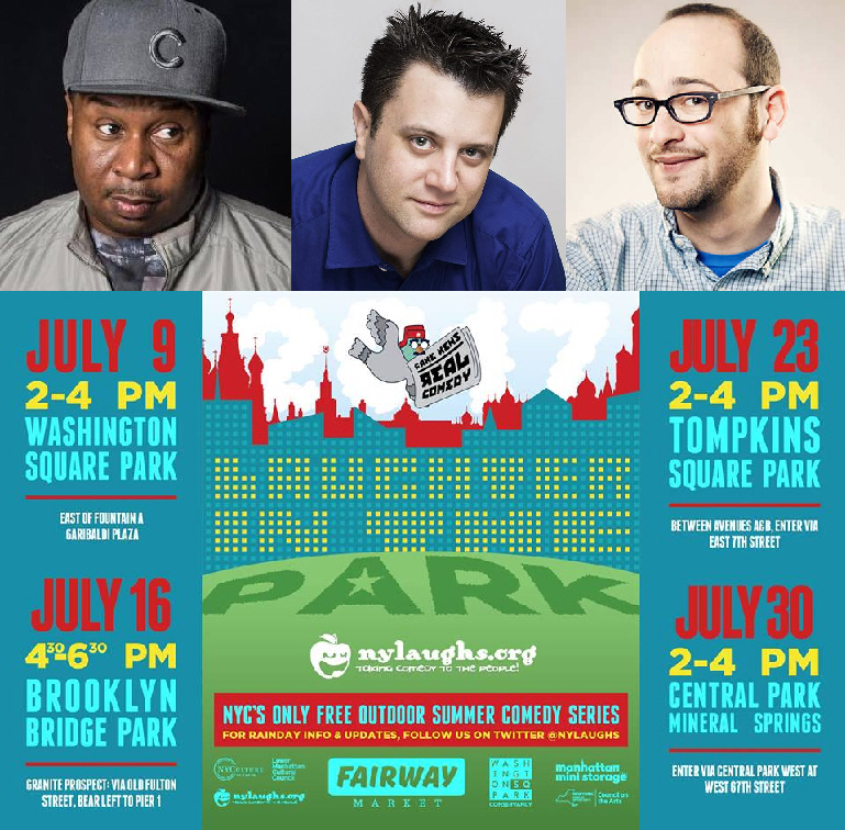 Roy Wood Jr, Kevin Bartini, and Josh Gondelman: "Laughter in the Park"